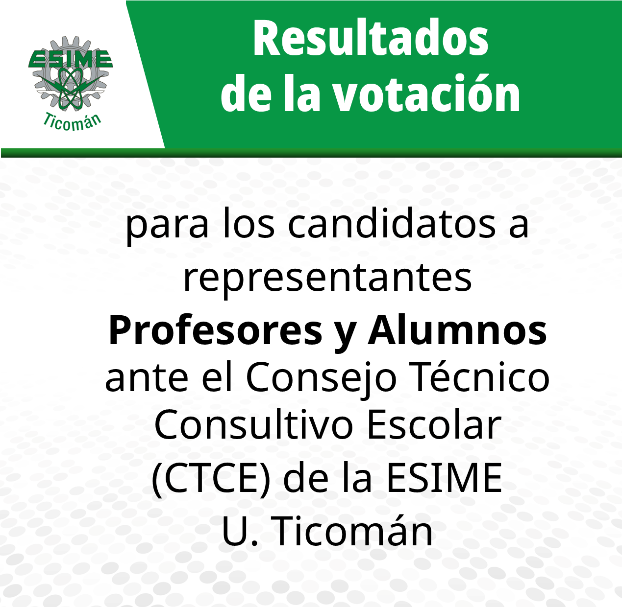 Resultados a votacion par aconsejeros ante el CTCE