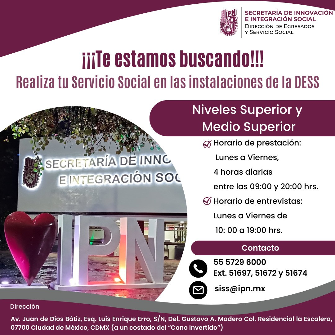 Servicio social en la DESS